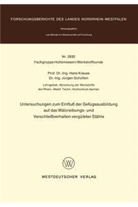 Untersuchungen zum Einfluß der Gefügeausbildung auf das Wälzreibungs- und Verschleißverhalten vergüteter Stähle