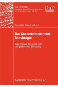 Der Konzerndatenschutzbeauftragte