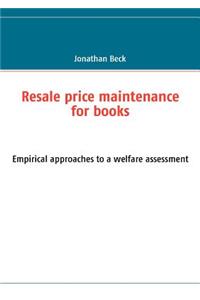 Resale Price Maintenance for Books