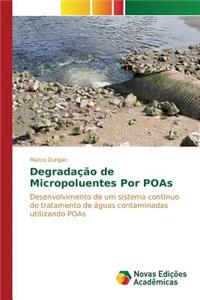 Degradação de Micropoluentes Por POAs