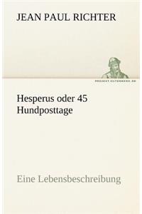 Hesperus Oder 45 Hundposttage