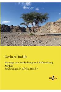 Beiträge zur Entdeckung und Erforschung Afrikas