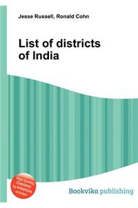 List of Districts of India
