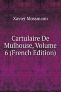 Cartulaire De Mulhouse, Volume 6 (French Edition)