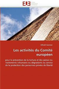 Les Activit�s Du Comit� Europ�en