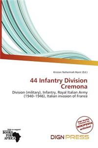 44 Infantry Division Cremona
