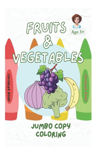 Fruits and Vegetables Copy Coloring