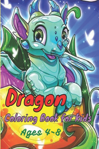 Dragon Coloring Book for Kids Ages 4-8