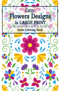 Easy Flowers Designs in Large Print