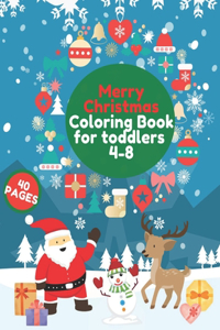 Merry Christmas Coloring Book for Toddlers 4-8