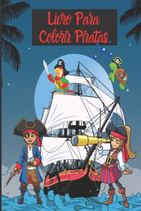 Livro para colorir piratas