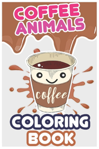 Coffee Animals Coloring Book