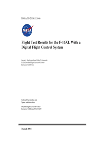 Flight Test Results for the F-16XL With a Digital Flight Control System