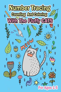 Number Tracing, Counting And Coloring With The Fluffy Cats.