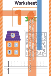 ABC Worksheets trace letters Preschool and Kindergarten 3-7 ages