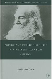 Poetry and Public Discourse in Nineteenth-Century America