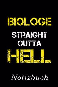 Betriebswirt Biologe Outta Hell Notizbuch