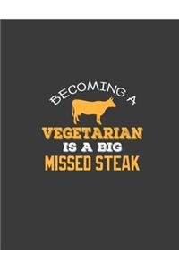 Becoming a vegetarian is a Big missed steak