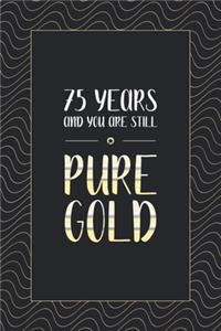 75th Birthday Notebook
