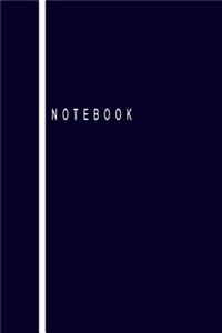 Notebook: Classic Blue Blank Lined Journal Notebook (6 x9 inches) - 110 Pages