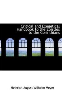 Critical and Exegetical Handbook to the Epistles to the Corinthians