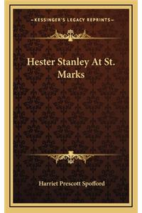 Hester Stanley at St. Marks
