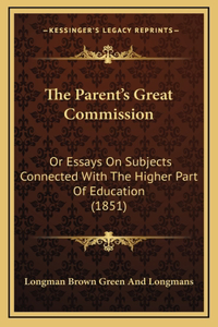 Parent's Great Commission