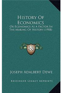 History Of Economics