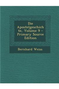 Die Apostelgeschichte, Volume 9