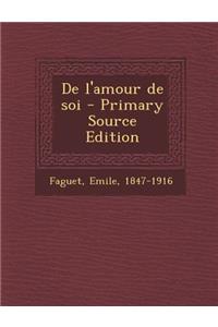 de L'Amour de Soi