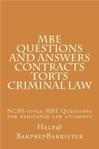 MBE Questions and Answers Contracts Torts Criminal law
