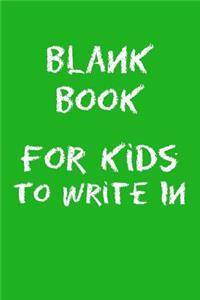 Blank Book For Kids To Write In