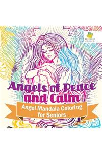 Angels of Peace and Calm Angel Mandala Coloring for Seniors