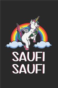 Saufi Saufi - Lustiges Besoffenes Einhorn