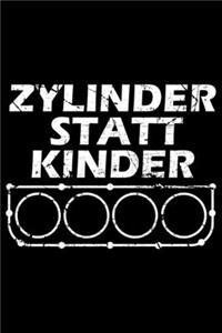 ZYLINDER STATT KINDER Auto Notizbuch