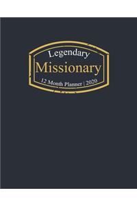 Legendary Missionary, 12 Month Planner 2020