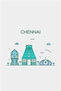 Chennai Minimalist Travel Notebook [Lined] [6x9] [110 pages]