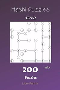 Hashi Puzzles - 200 Puzzles 12x12 vol.4