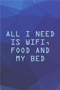 All I Need Is Wifi, Food And My Bed