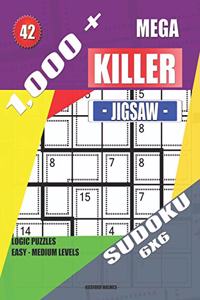 1,000 + Mega jigsaw killer sudoku 6x6