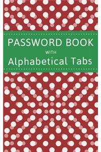 Password Book with Alphabet Tabs