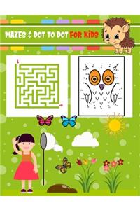 Mazes & Dot To Dot For Kids