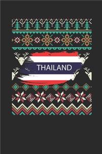 Ugly Christmas - Thailand Flag: Graph Paper Notebook / Journal (6" X 9" - 5 Squares per inch - 120 Pages) - Ugly Christmas Gift Idea