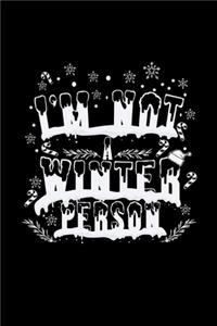 I'm not a winter person