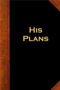 2020 Daily Planner For Men His Plans Vintage Style 388 Pages