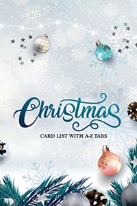 Christmas Card List with A-Z Tabs