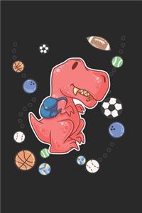 Funny School T-Rex Dinosaur Notebook