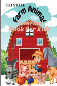 Farm Animals Coloring Book For Kids