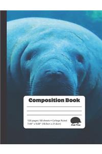 Manatee - College Ruled Composition Book