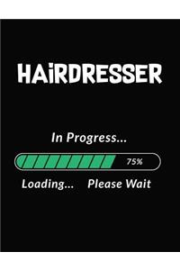 Hairdresser in Progress Loading Please Wait